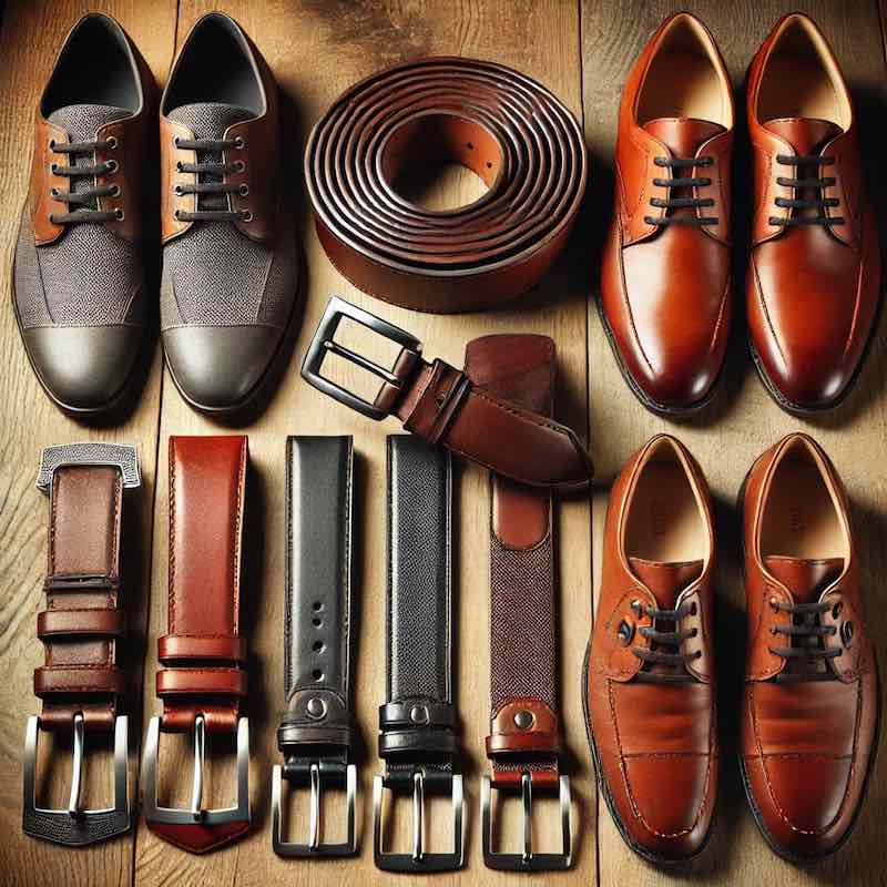 image représentant des ceinture et chaussures qui s'accorde