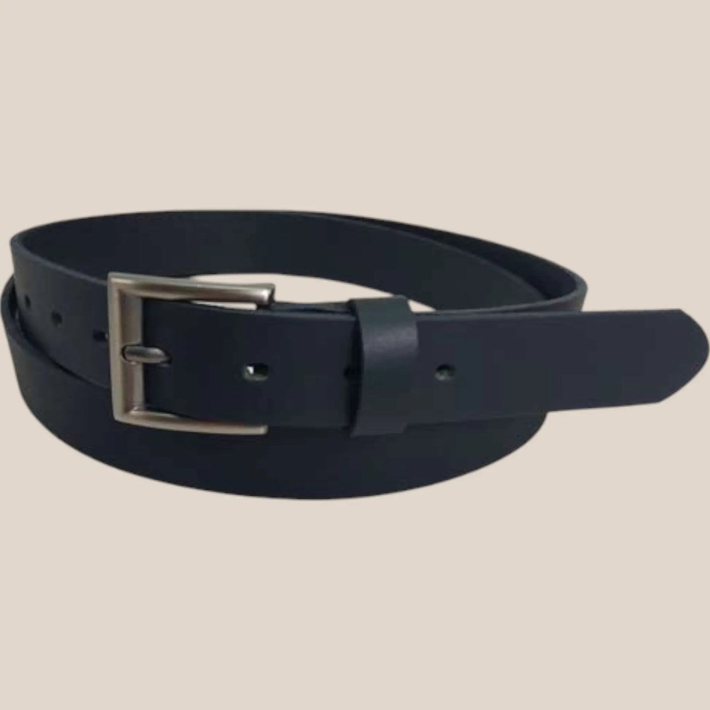ceinture noir en cuir isidore