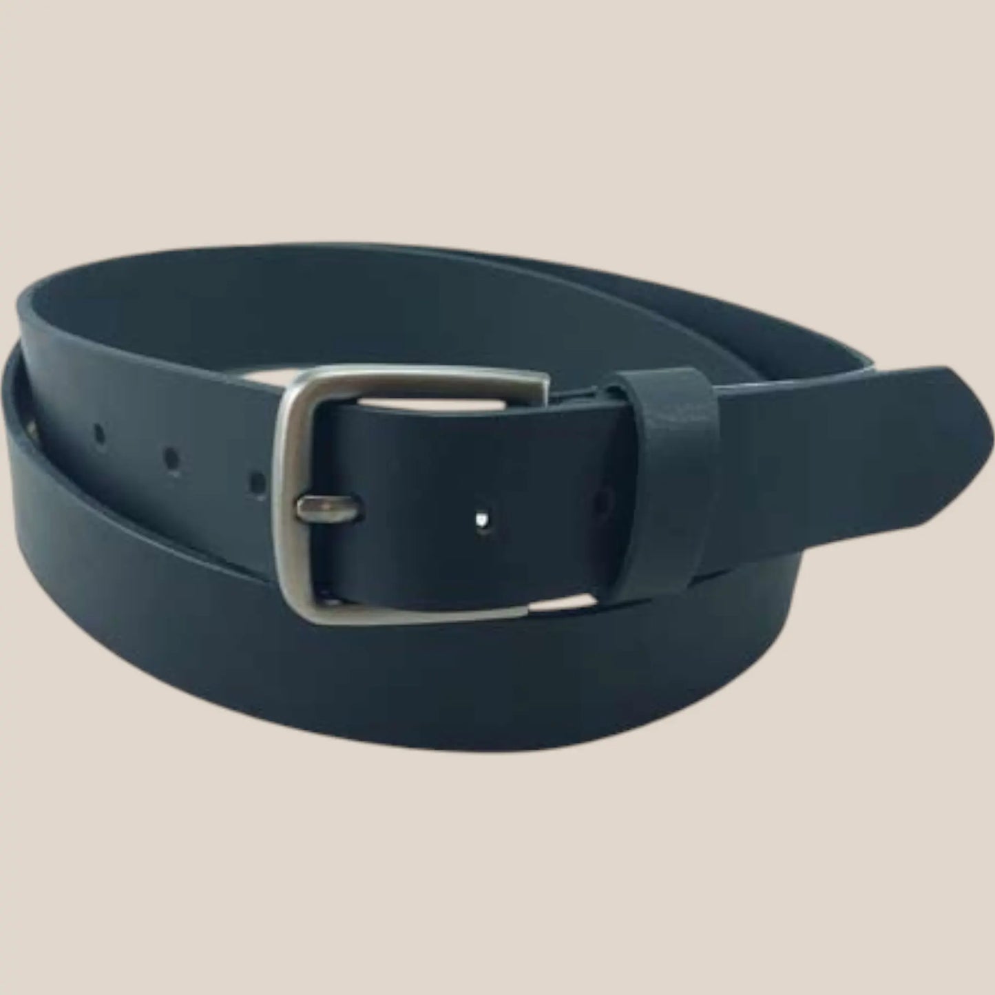 ceinture noir en cuir isidore