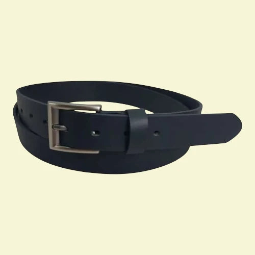 ceinture en cuir noir femme