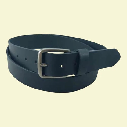 ceinture en cuir noir 4cm