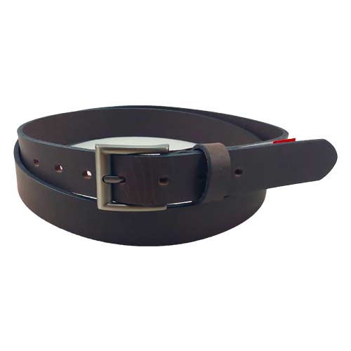 Ceinture en cuir marron 3cm